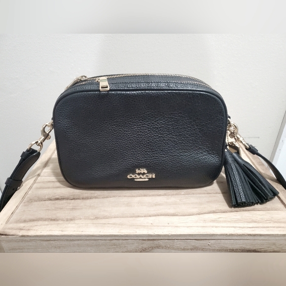 Coach Handbags - Coach black leather crossbody bag